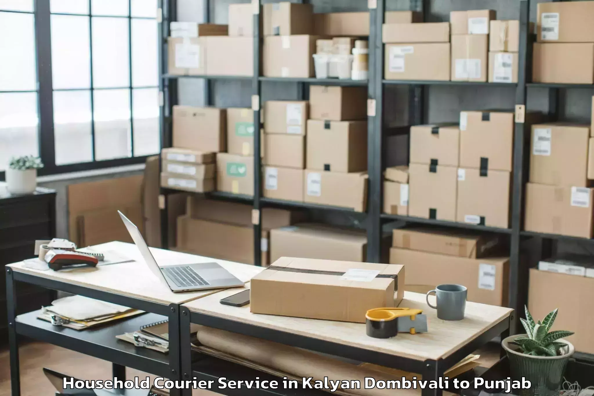 Easy Kalyan Dombivali to Sas Nagar Mohali Household Courier Booking